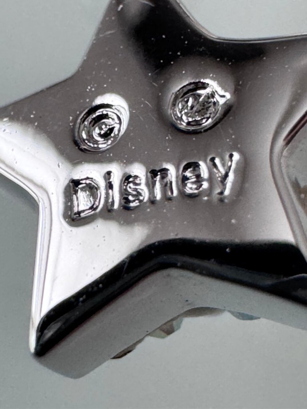 Swarovski Pavé-Style Star Drop Earrings in Silver Tone with Disney Etching - Picture 4 of 6